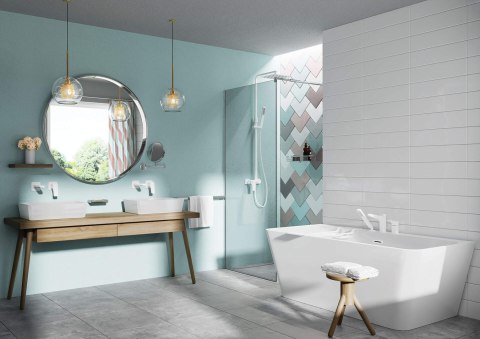 Ścianka prysznicowa / walk-in systemu Kerria Plus 80 cm Ścianka prysznicowa / walk-in systemu Kerria Plus 80 cm