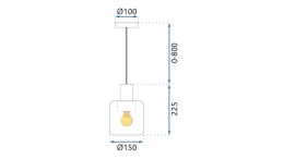 Lampa wisząca APP1011-1CP