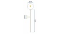 Lampa APP578-1W Gold 100cm
