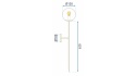 Lampa APP580-1W Gold 120cm