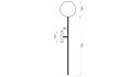 Lampa APP582-1W 150 cm Gold