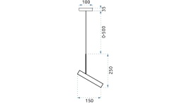 Lampa APP609-1C Black