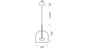 Lampa APP613-1CP Amber
