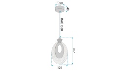 Lampa LHJ109-1CP Gold
