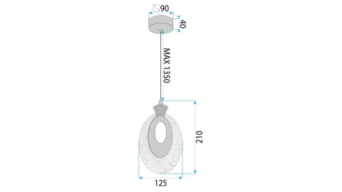 Lampa LHJ109-1CP Gold
