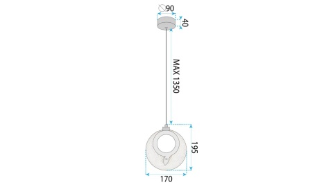 Lampa LHJ110-1CP Gold