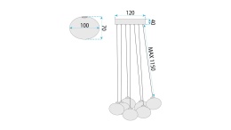 Lampa MS021-7CP Chrome