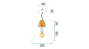 Lampa SCANDI A Grey APP056-1CP