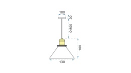 Lampa VERTO A TRANSP APP042-1CP