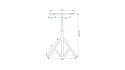 Statyw na halogen RSL016