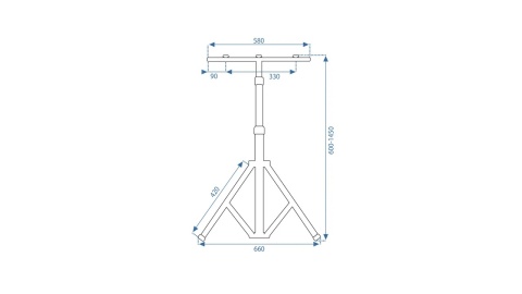 Statyw na halogen RSL016