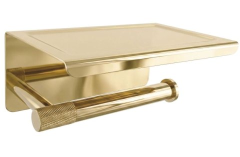 UCHWYT NA PAPIER Z PÓŁKĄ 6613 MODERN GOLD