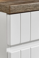 Szafka 60 cm ICONIC WHITE z blatem SANTA FE OAK