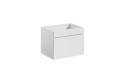 Szafka 80 cm ICONIC WHITE z blatem SANTA FE OAK