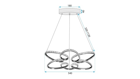 Lampa G001-CP Gold