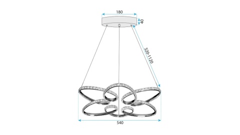 Lampa G002-CP Chrome