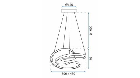 Lampa G006-CP Black