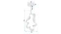 Lampa G013-1CP White Gold