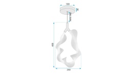 Lampa G013-1CP White Gold