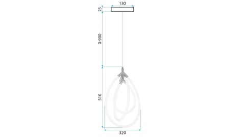 Lampa G018-CP Gold