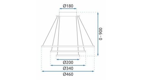 Lampa G042-3CP Gold