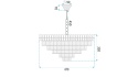 Lampa G054-CP 50CM Gold