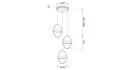Lampa G064-3CP Gold