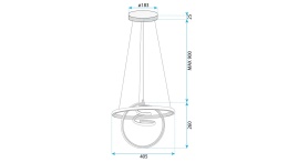 Lampa G066-CP Gold