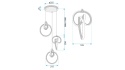 Lampa G072-3CPR Gold