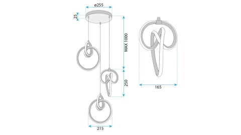 Lampa G072-3CPR Gold