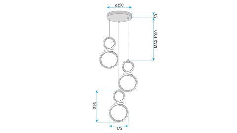 Lampa G073-3CPR Gold