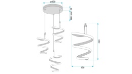 Lampa G075-3CPR Gold