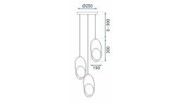 Lampa G082-3CPR Gold