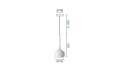 Lampa G087-1CP Black Chrome