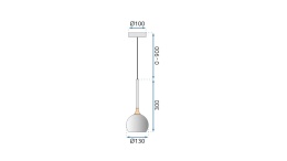 Lampa G087-1CP Black Chrome