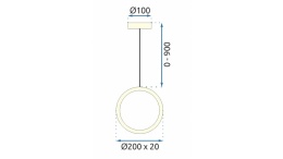 Lampa G089-1CP Gold Transparent