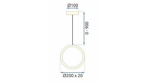 Lampa G089-1CP Gold Transparent