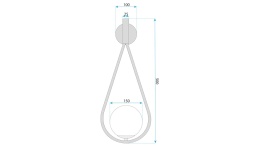 Lampa G093-1W Black White