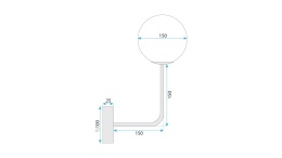 Lampa G096-1W Gold White