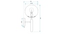 Lampa G097-1W Black White