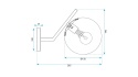 Lampa G100-1W Gold White
