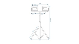 Halogen na statywnie RSL006-2X100N