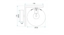 Lampa G101-1W Black White