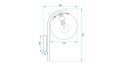 Lampa G103-1W Black White