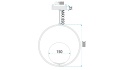 Lampa G110-1W Black White
