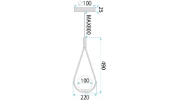 Lampa G111-1W Black White