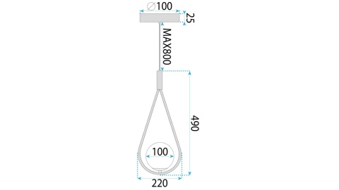 Lampa G111-1W Black White