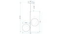 Lampa G118-2CP Gold White