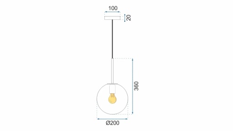 Lampa Gold APP431-1CP