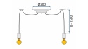 Lampa JDL-01 Spider 6